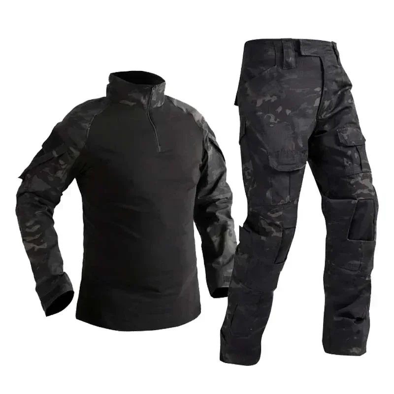 Tactical Military Shirt Cargo - ชุดยุทธวิธี G2 สำหรับผู้ชาย ชุดเสื้อแขนยาว กางเกงคาร์โก้ ชุดทหาร