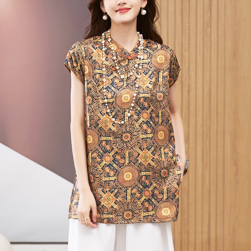 เสื้อผู้หญิง แขนสั้น คอกลม เสื - Shirts บทวิจารณ์และราคา