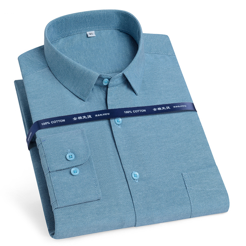เสื้อเชิ้ต11XL 10XL ผ้าฝ้ายแท้ - Oxford Cotton Casual Shirt Business บทวิจารณ์และราคา