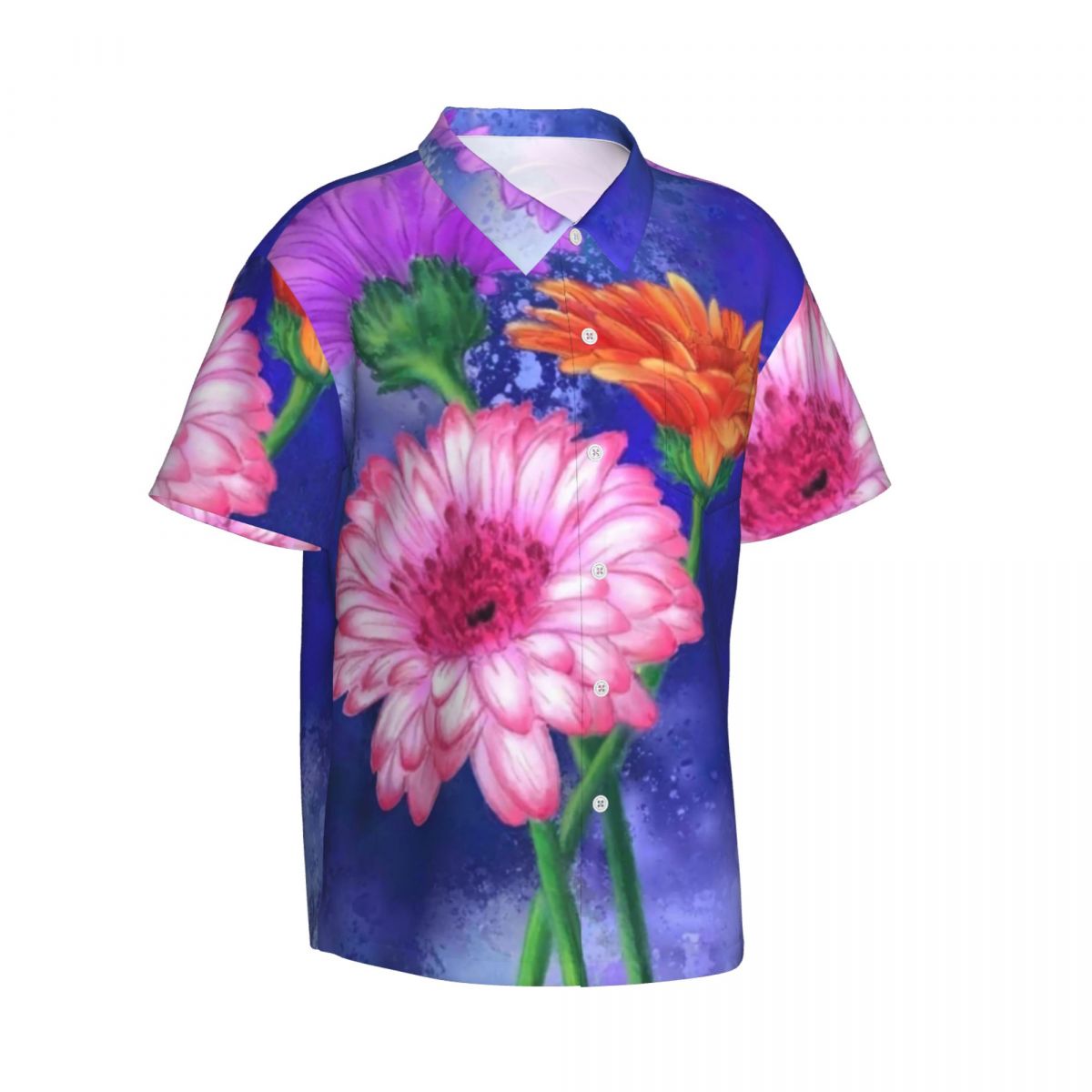 เสื้อฮาวายชายหาดดอกไม้ศิลปะเสื - Vintage Hawaiian Floral Shirt บทวิจารณ์และราคา