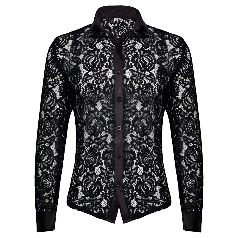 เซ็กซี่ยุคกลางผู้ชายเสื้อลูกไม - Medieval Gothic Lace Up Pirate Shirt บทวิจารณ์และราคา