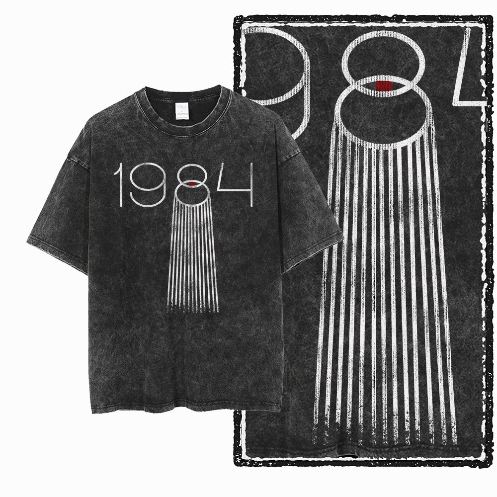 G02 เสื้อยืดผู้ชายผ้าฝ้าย 100% - Acid Wash Vintage Graphic T Shirt บทวิจารณ์และราคา