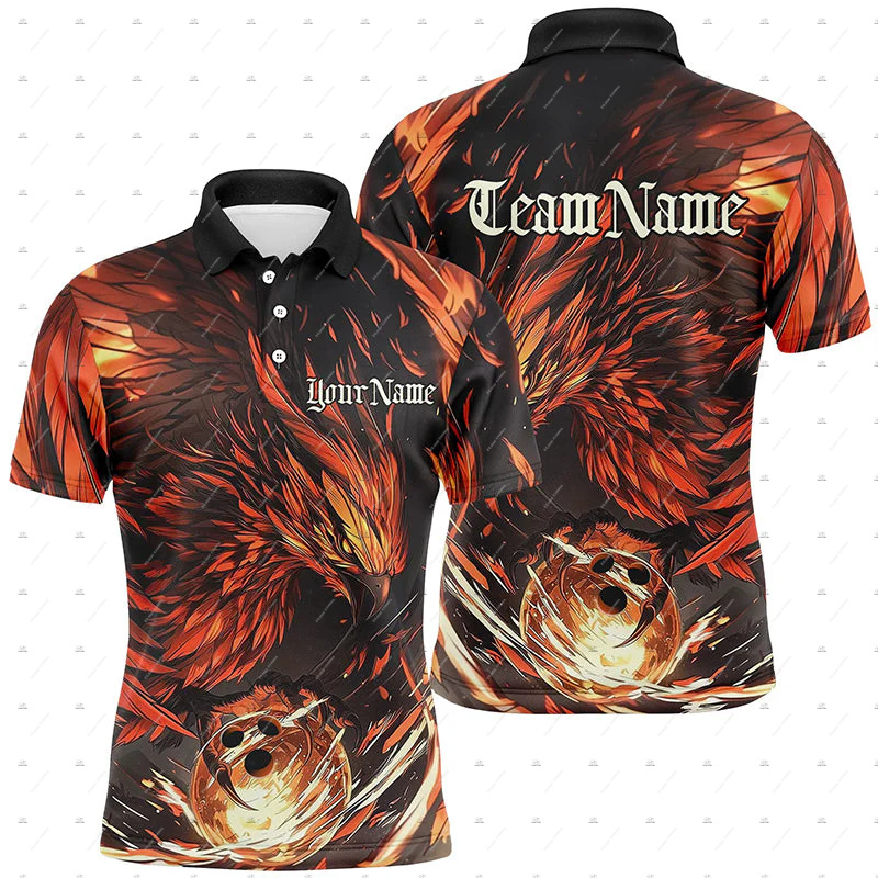 เสื้อโปโลพิมพ์ลาย 3 มิติ สไตล์ - Short Sleeve Bowling Shirt Retro บทวิจารณ์และราคา