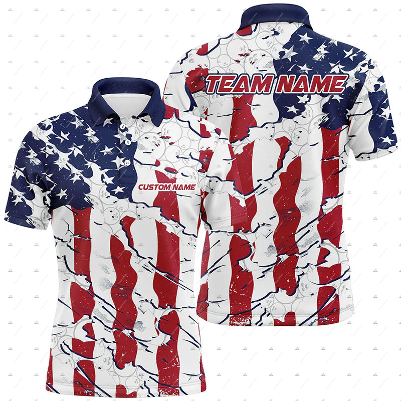 เสื้อโปโลพิมพ์ลาย 3 มิติ สไตล์ - Short Sleeve Bowling Shirt Retro บทวิจารณ์และราคา