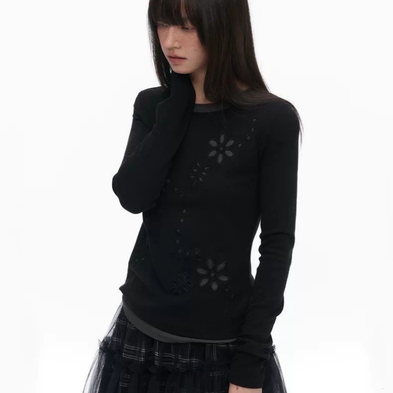 เสื้อยืดผู้หญิงสไตล์ Y2K แขนยา - T-Shirts บทวิจารณ์และราคา