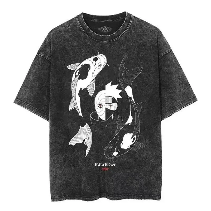 เสื้อยืดลาย Naruto สไตล์วินเทจ - Acid Wash Vintage Graphic T Shirt บทวิจารณ์และราคา