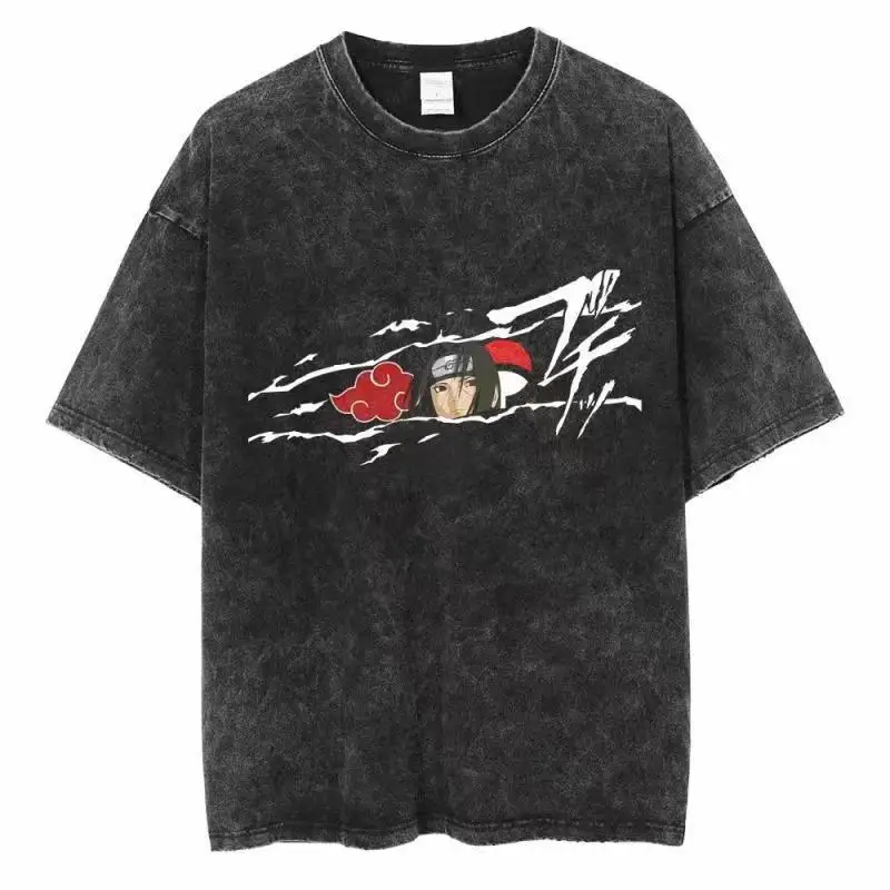 เสื้อยืดลาย Naruto สไตล์วินเทจ - Acid Wash Vintage Graphic T Shirt บทวิจารณ์และราคา