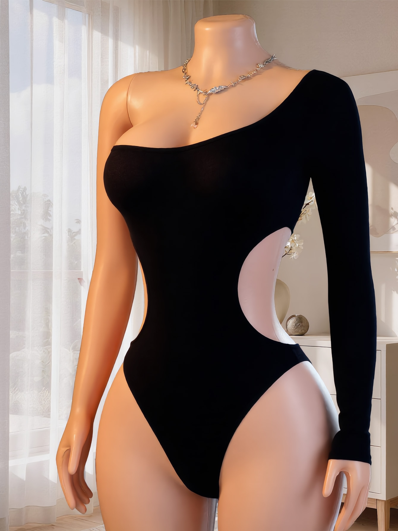 ชุดบอดี้สูทผู้หญิงแบบไหล่เดียว - Underwear บทวิจารณ์และราคา