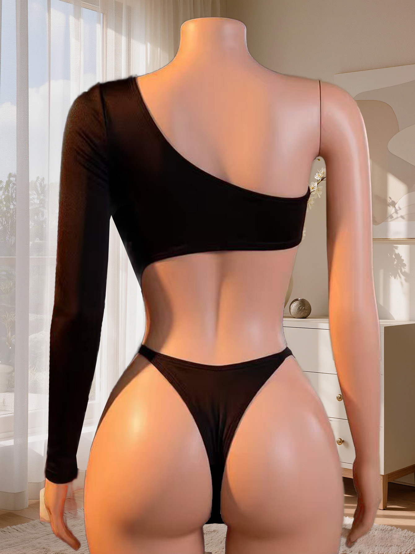 ชุดบอดี้สูทผู้หญิงแบบไหล่เดียว - Underwear บทวิจารณ์และราคา