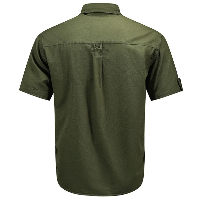 เสื้อเชิ้ตแขนสั้นผู้ชายสไตล์ทห - Tactical Military Shirt Cargo บทวิจารณ์และราคา
