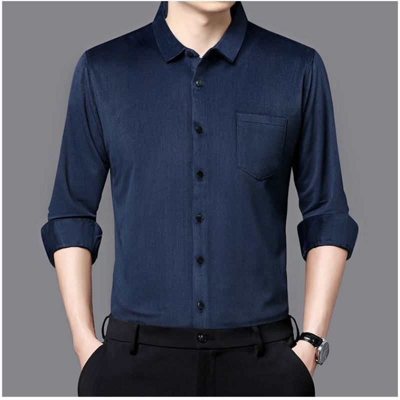 เสื้อเชิ้ตแขนยาวผู้ชายผ้าลูกฟู - Corduroy Button Up Shirt Men บทวิจารณ์และราคา