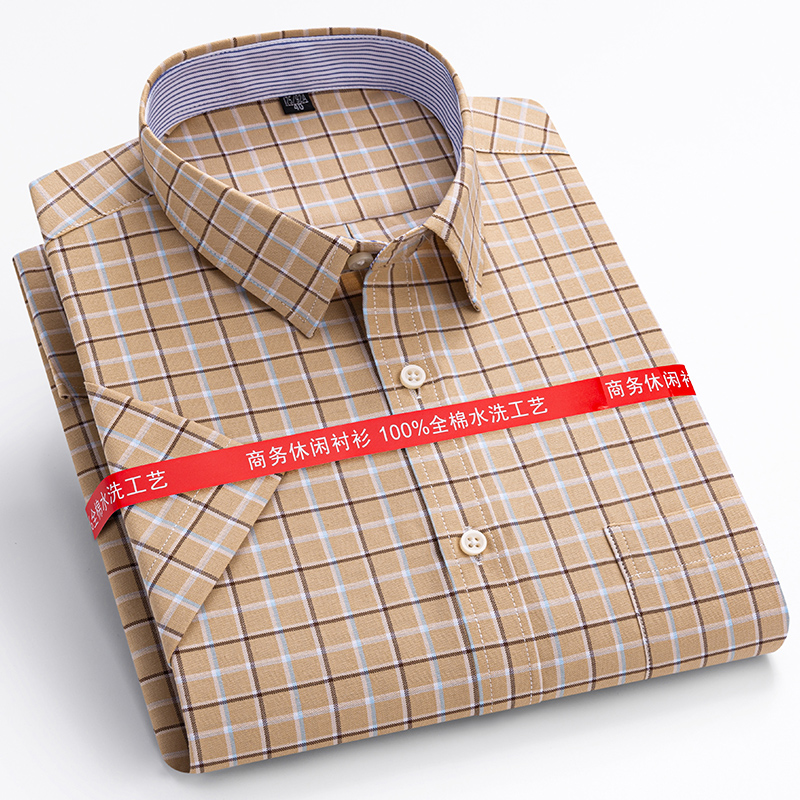 เสื้อเชิ้ตผู้ชายผ้าอ๊อกซ์ฟอร์ด - Oxford Cotton Casual Shirt Business บทวิจารณ์และราคา