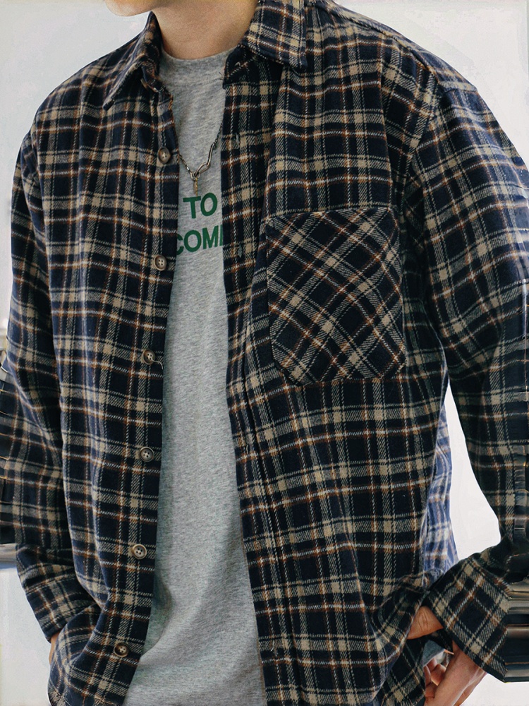 ‌ ญี่ปุ่นวินเทจเฮฟวี่เวทเสื้อเ - Flannel Plaid Shirt Heavy Weight บทวิจารณ์และราคา