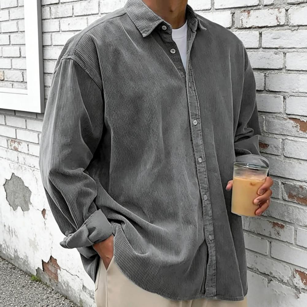 เสื้อเชิ้ตคอร์ดดูรอยผู้ชายทรงห - Corduroy Button Up Shirt Men บทวิจารณ์และราคา