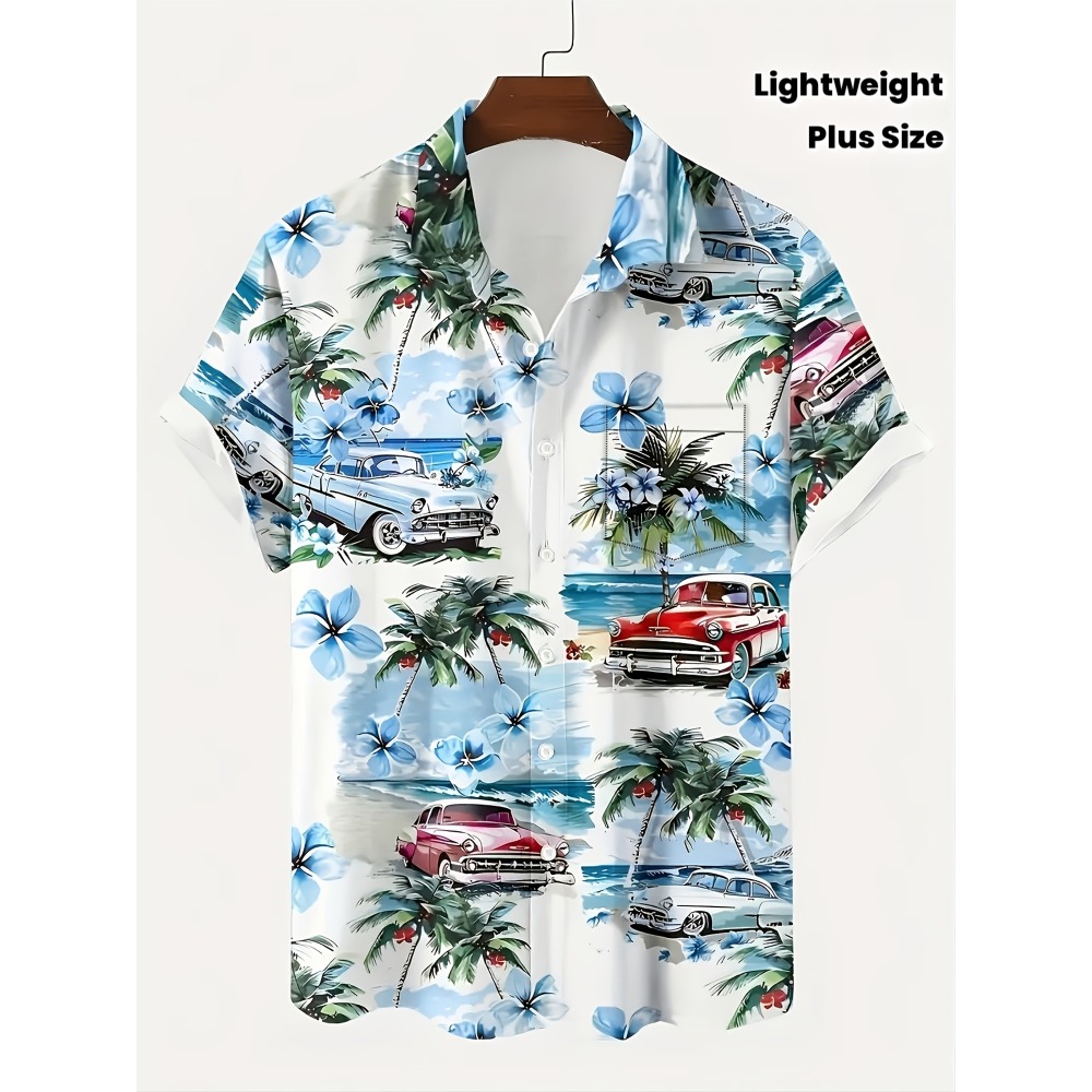 เสื้อฮาวายลายต้นปาล์ม ดอกลีลาว - Vintage Hawaiian Floral Shirt บทวิจารณ์และราคา