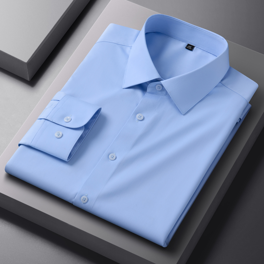 เสื้อเชิ้ตผู้ชายสไตล์ลำลองสำหร - Breathable Bamboo Fiber Shirt Non Iron บทวิจารณ์และราคา