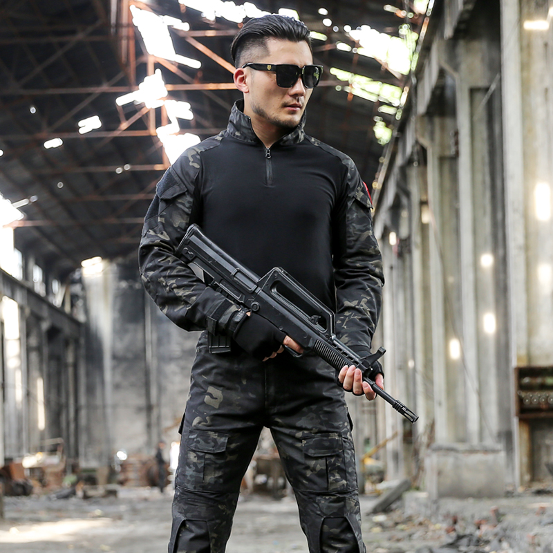 ชุดยุทธวิธีกลางแจ้ง ชุดลายพราง - Tactical Military Shirt Cargo บทวิจารณ์และราคา
