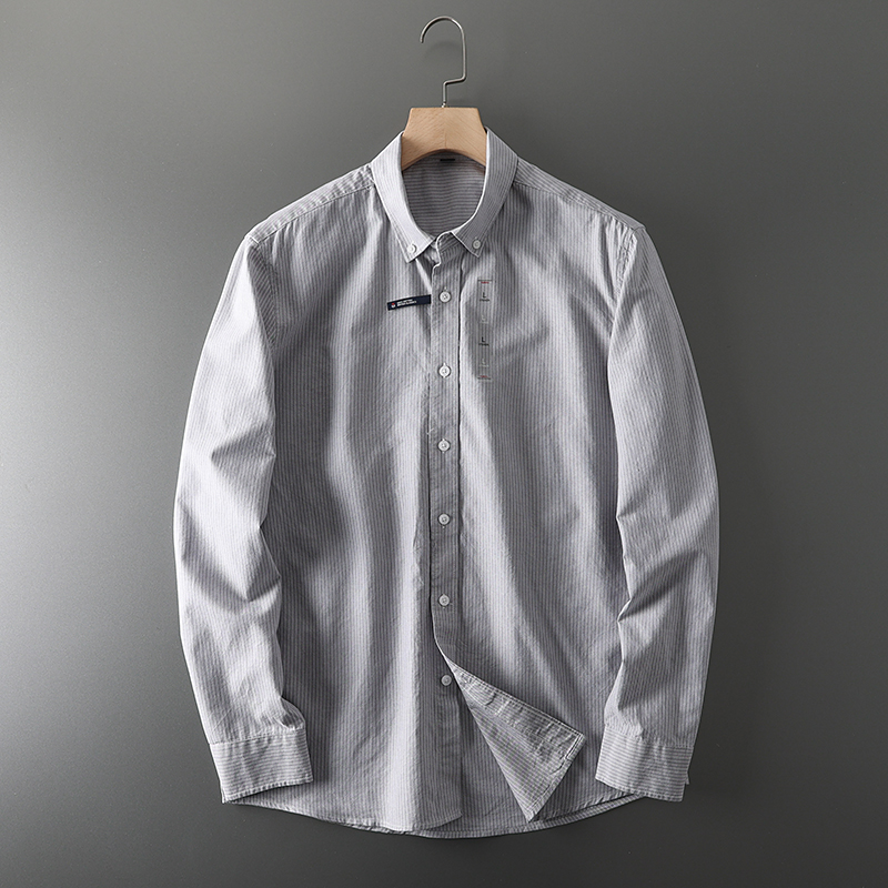 เสื้อเชิ้ตผ้าคอตตอนล้วนสำหรับน - Oxford Cotton Casual Shirt Business บทวิจารณ์และราคา