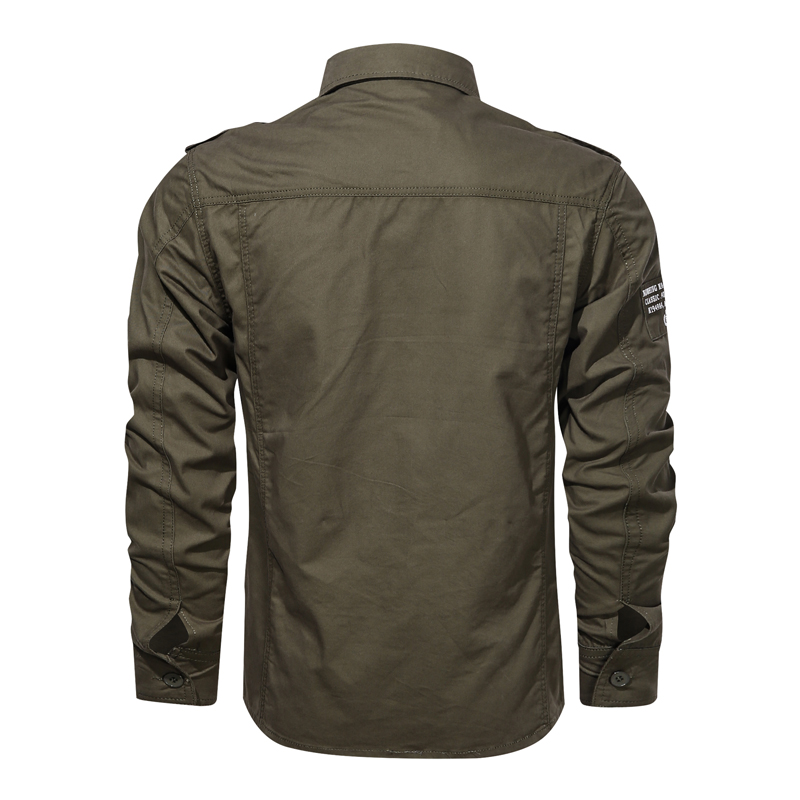 สินค้าผู้ชายเสื้อทหารสไตล์สบาย - Tactical Military Shirt Cargo บทวิจารณ์และราคา