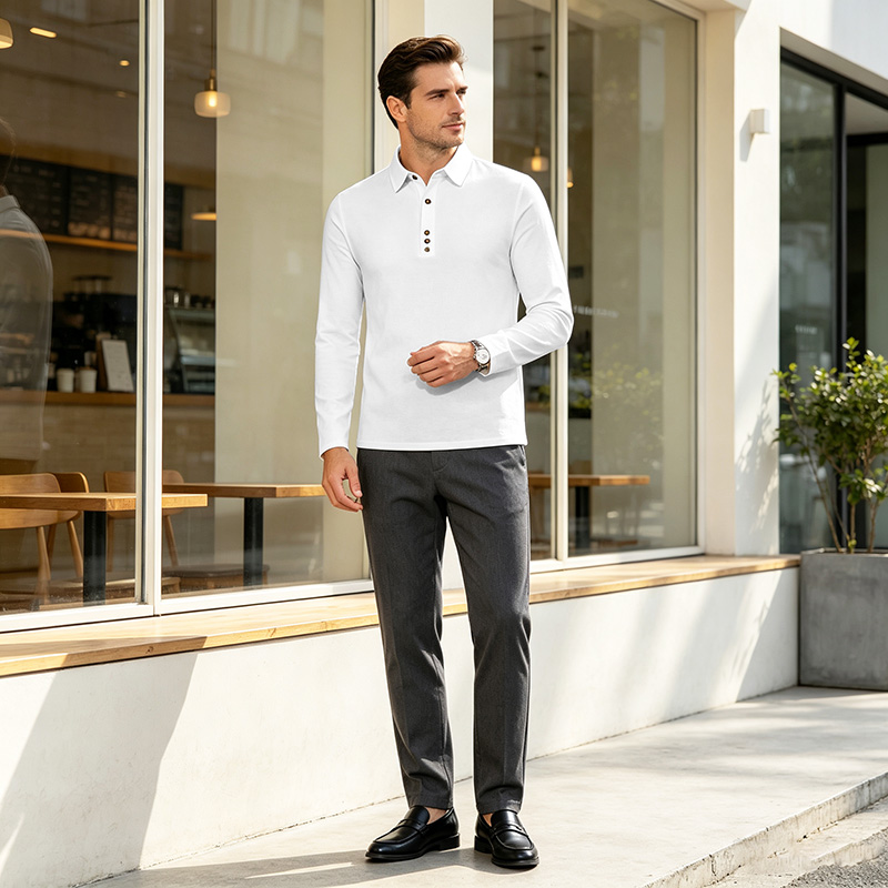 เสื้อเชิ้ตผู้ชายผ้าฝ้ายลินิน แ - Mens Linen Shirt Long Sleeve บทวิจารณ์และราคา