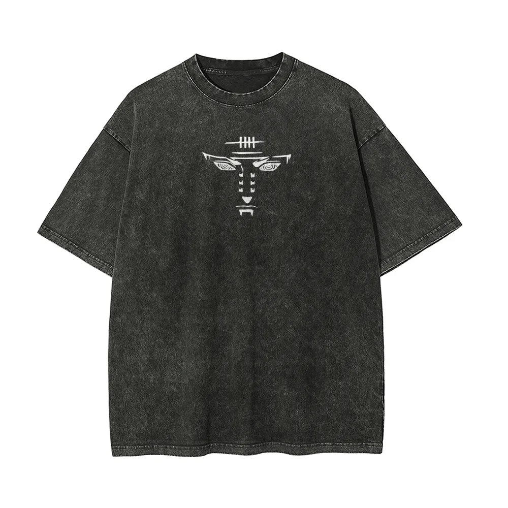 เสื้อยืดนารูโตะ ไพน์ รินเน็ง อ - Acid Wash Vintage Graphic T Shirt บทวิจารณ์และราคา