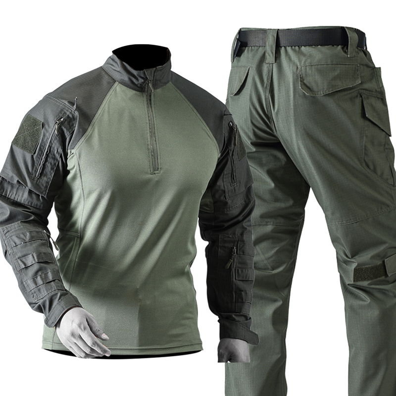 ชุดยุทธวิธีสำหรับผู้ชาย ชุดยุท - Tactical Military Shirt Cargo บทวิจารณ์และราคา