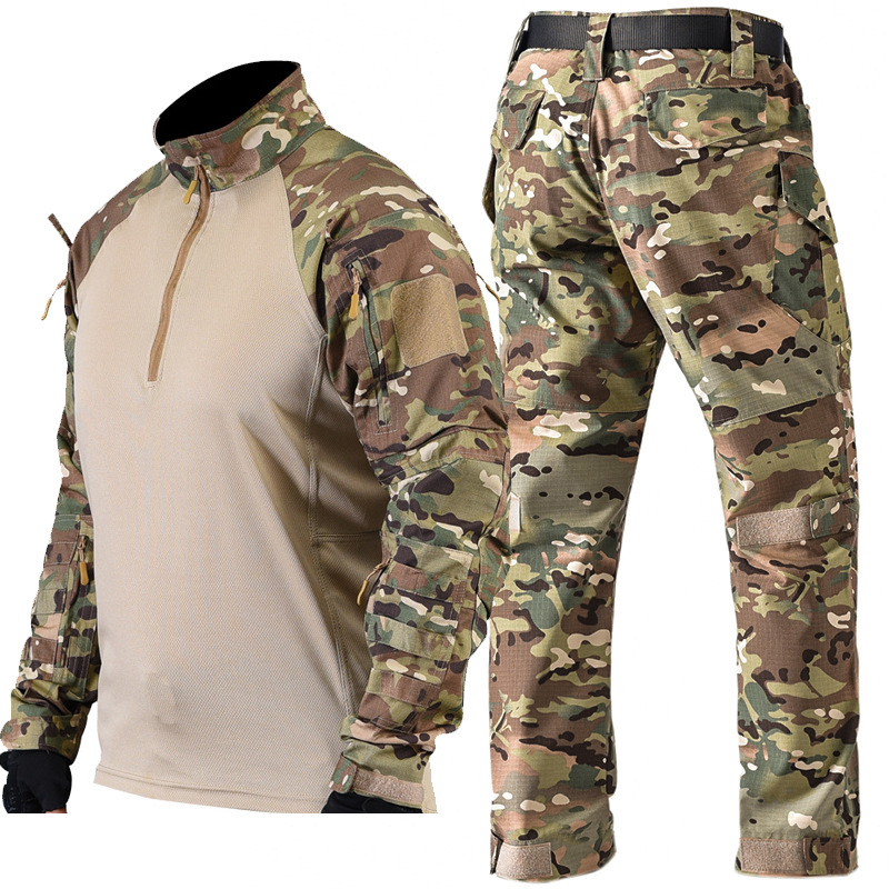 ชุดยุทธวิธีสำหรับผู้ชาย ชุดยุท - Tactical Military Shirt Cargo บทวิจารณ์และราคา