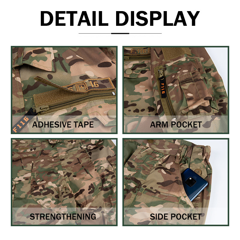 เสื้อเชิ้ตยุทธวิธี Lynjacye F1 - Tactical Military Shirt Cargo บทวิจารณ์และราคา