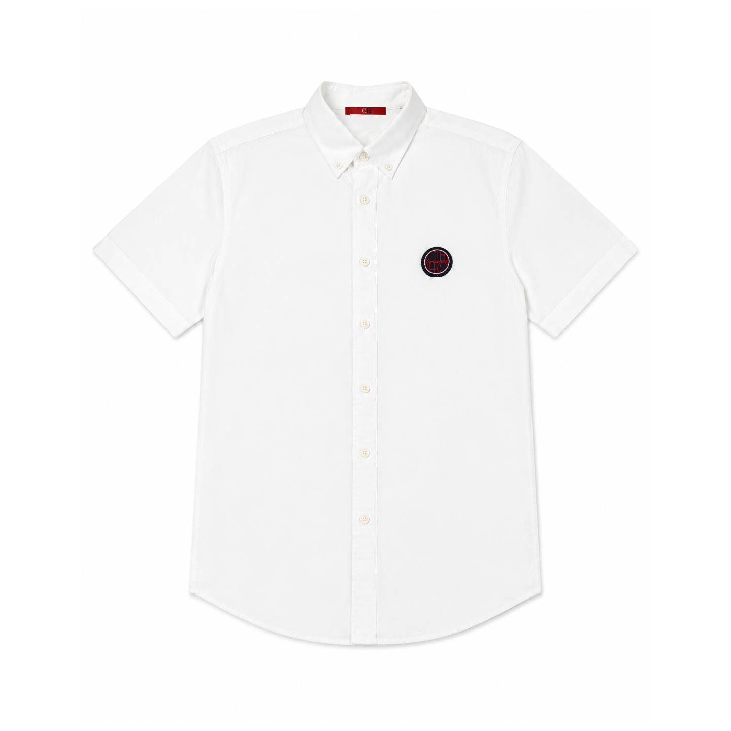 เสื้อเชิ้ตแขนสั้นสีขาวสำหรับผู - Oxford Cotton Casual Shirt Business บทวิจารณ์และราคา