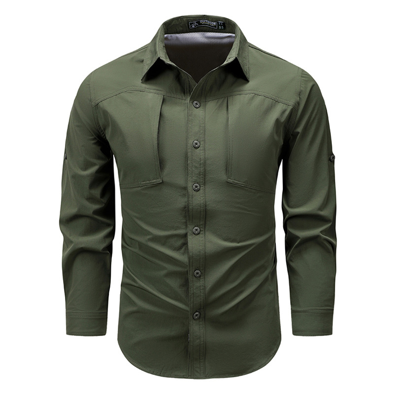 ฤดูใบไม้ผลิฤดูใบไม้ร่วงเสื้อแข - Tactical Military Shirt Cargo บทวิจารณ์และราคา
