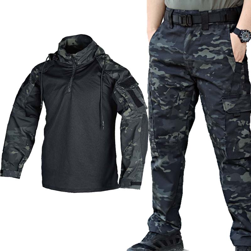 ชุดยุทธวิธีทหาร เสื้อฟร็อก + ก - Tactical Military Shirt Cargo บทวิจารณ์และราคา